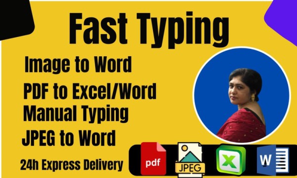 I will do a fast copy typing job, retype scanned PDF documents of 20 pages