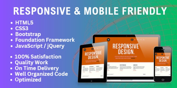 I can convert design into fully responsive HTML