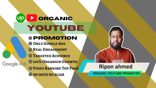 You will get Professional & Organic YouTube Boosting only by Google ads