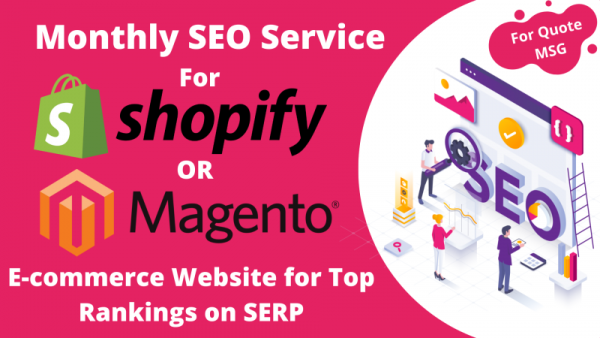 Monthly SEO Service For E Commerce Websites Like Shopify Or Magento For ₹30000