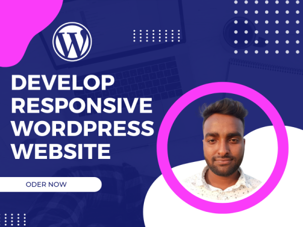 I will design, redesign, and develop a responsive WordPress website