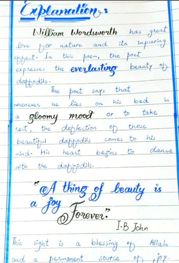 I will write clean and neat handwritten assignments and notes in English or Urdu.