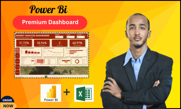 I will create an interactive power bi dashboard and data visualization