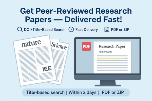 Get Peer Reviewed Research Papers — Delivered Fast!
