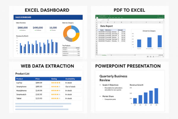 I deliver expert Excel, Word, data, customer & support tasks for clear, pro results.