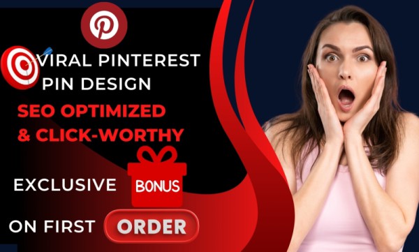 I can Creative Pinterest Pin Design for Engagement & Traffic