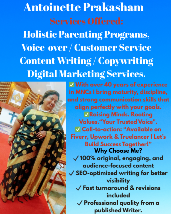 Professional Voice Over, Customer Service & Content Writing | Digital Coach.