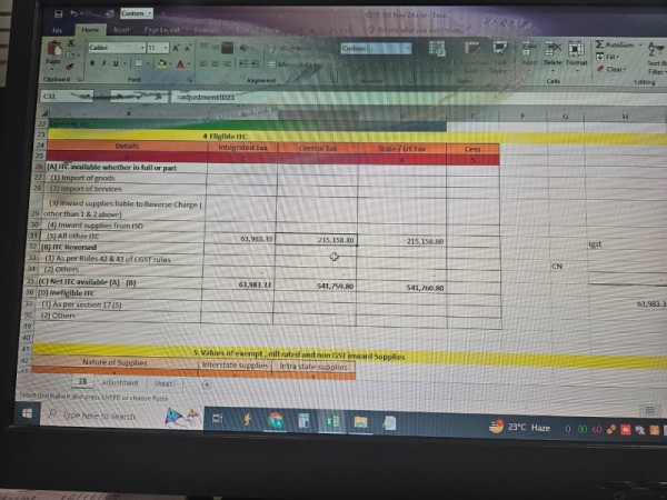 GSTR  3B Return Filling
