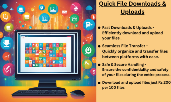 Download & Upload Files Quickly and Securely  100 files