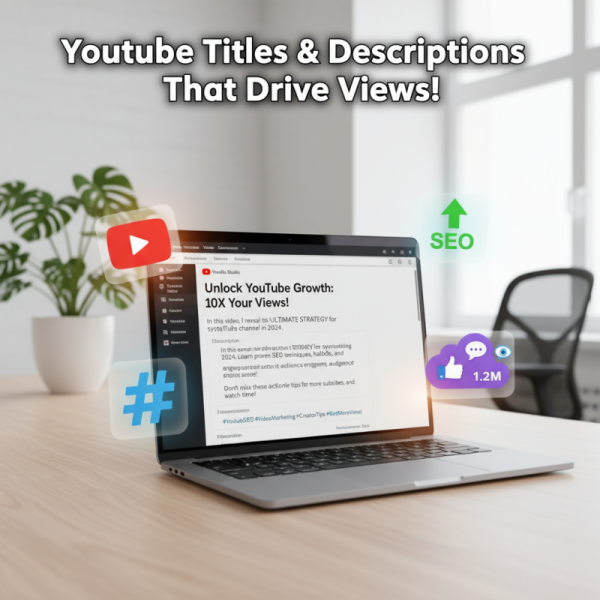 Eye Catching YouTube Titles & SEO Friendly Descriptions