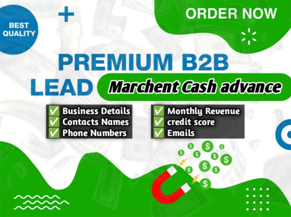 Grow your Merchant Cash Advance MCA pipeline with high quality MCA leads