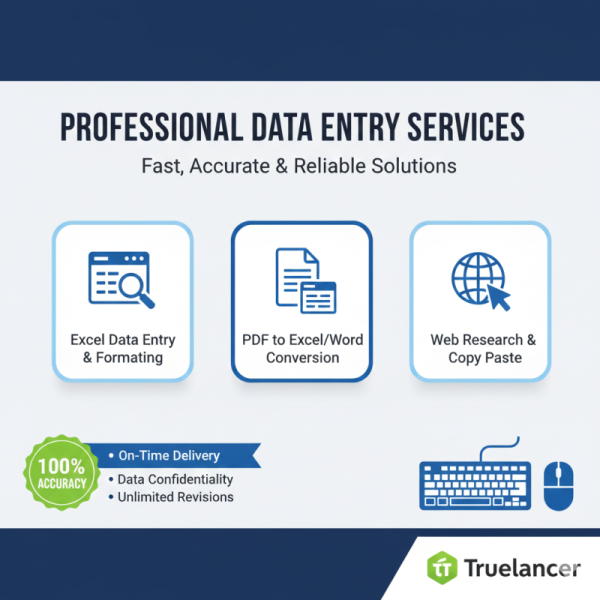 I will do accurate Excel data entry and copy paste work.