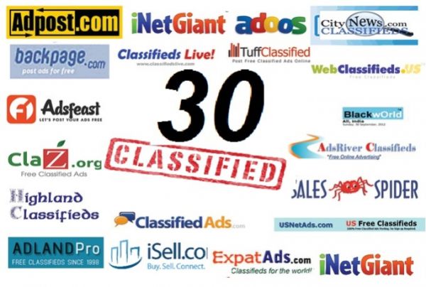 I will post your Ads on 30 top rated classified website