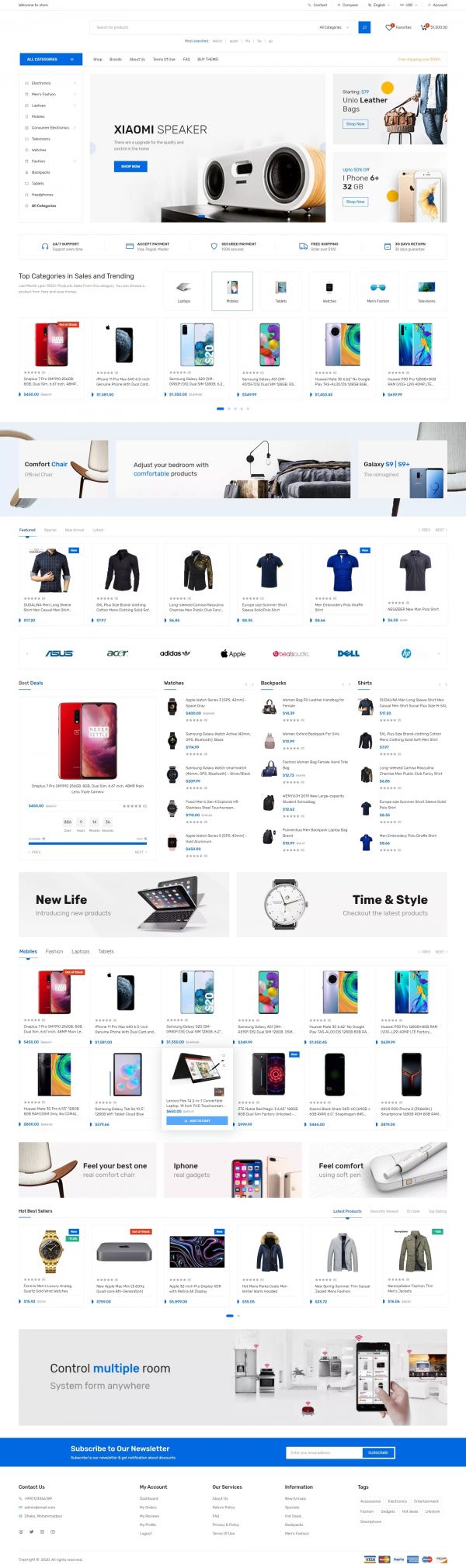 I can Build Any Professional E-commerce Website