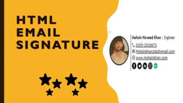 I will design or edit your HTML email signature, with clickable social media icons