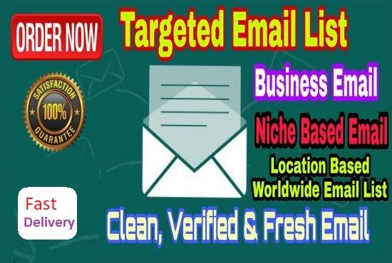 I can drive niche based valid email list 