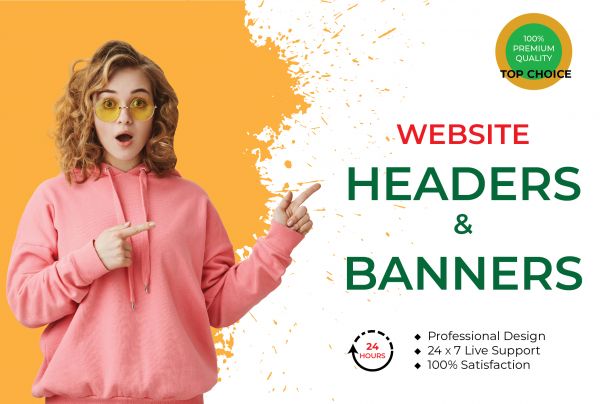 I can design you Website Banners & Headers.