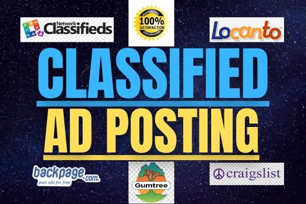 I Can 50 High Quality Publish Your Ad Top Rank Classified Ad Posting Website