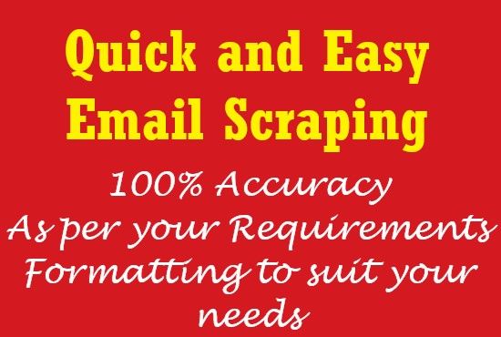 I can Scrap 1000 emails with Required Specification
