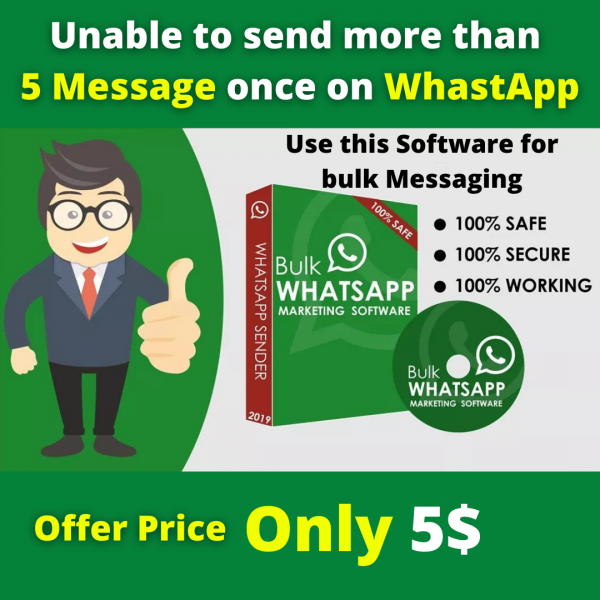 I can help you to send Bulk WhatsApp messages