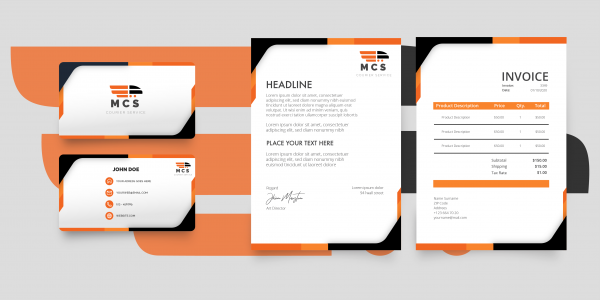 I will design elegant business card and brand stationery