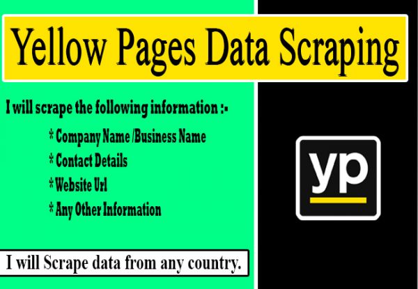 I will scrape 500 yellow pages leads.