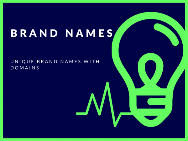 I can give unique brand name with domains.