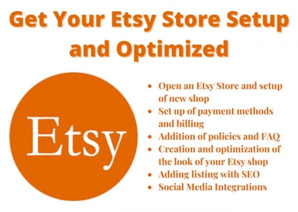 setup your etsy store and optimize it to up your sales