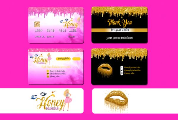I will design luxury business, thank you card and feminine logo