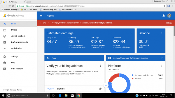 I can Create Adsense Account for your online Earning