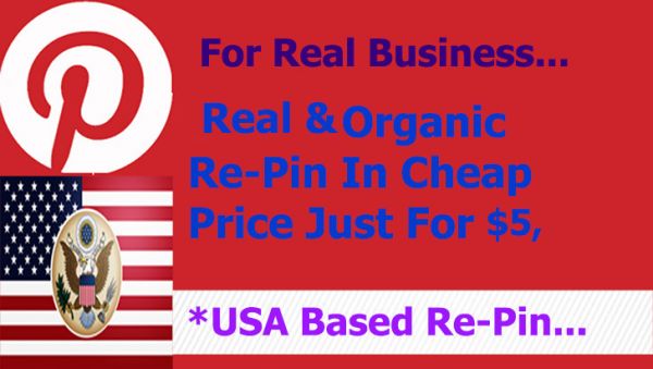 Provide You 750+ Real And Organic Pinterst Repin 