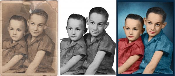 i can do image restoration of black whit/color as per requirement in budget in time..