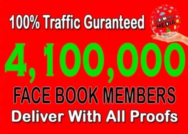 promote your link 4,100,000 FACEBOOK members promo 