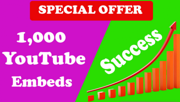 200,000 YouTube Backlinks and Embeds, Organic Video Plus views