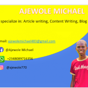 Ajewole Michael-Freelancer in Lagos,Nigeria