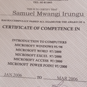 Mwangi Irungu-Freelancer in Nairobi,Kenya