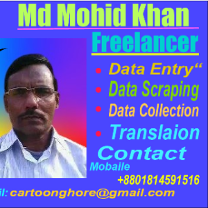 Mohid Khan-Freelancer in Sātkhira,Bangladesh