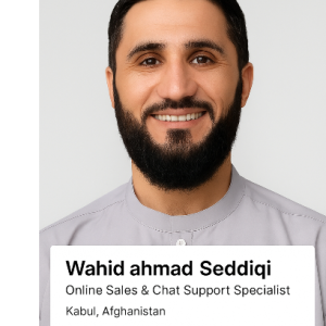 Wahid Ahmad Sediqi-Freelancer in Harat,Afghanistan