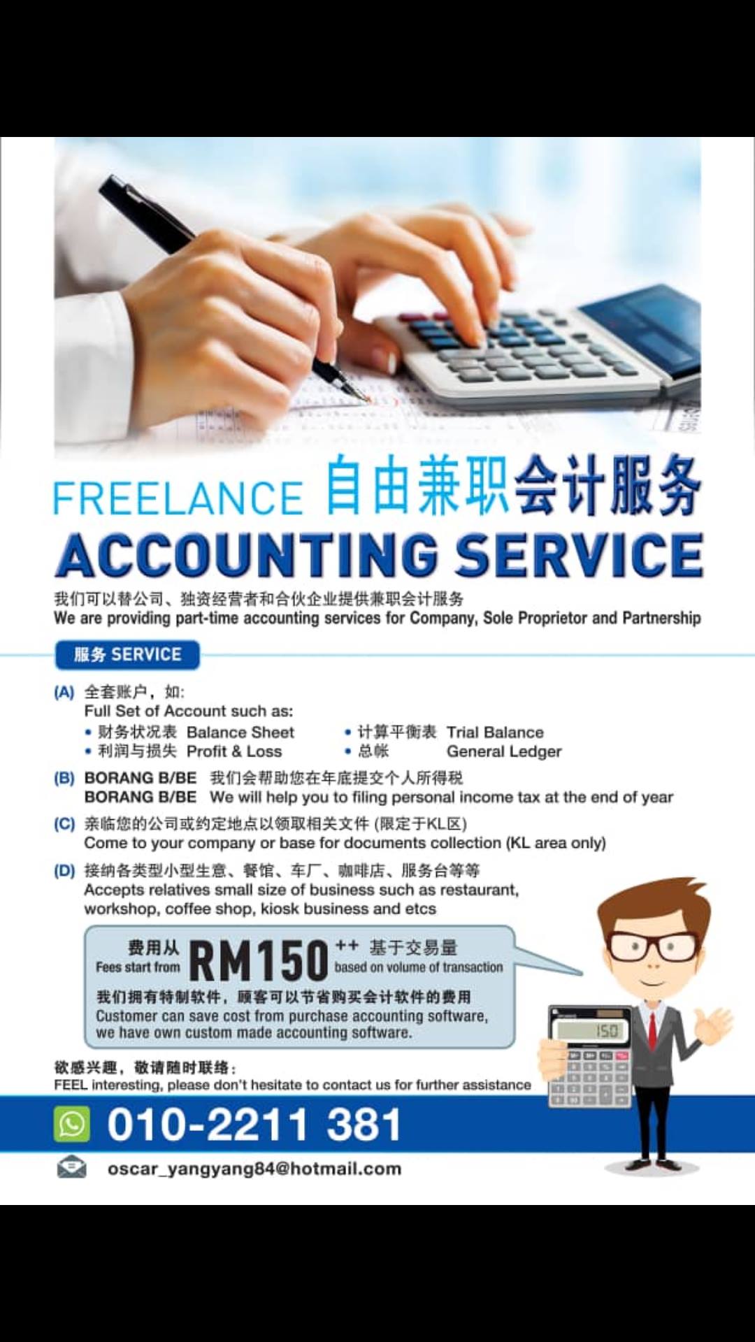 Accounting Freelancer-Freelancer in Kuala Lumpur,Malaysia
